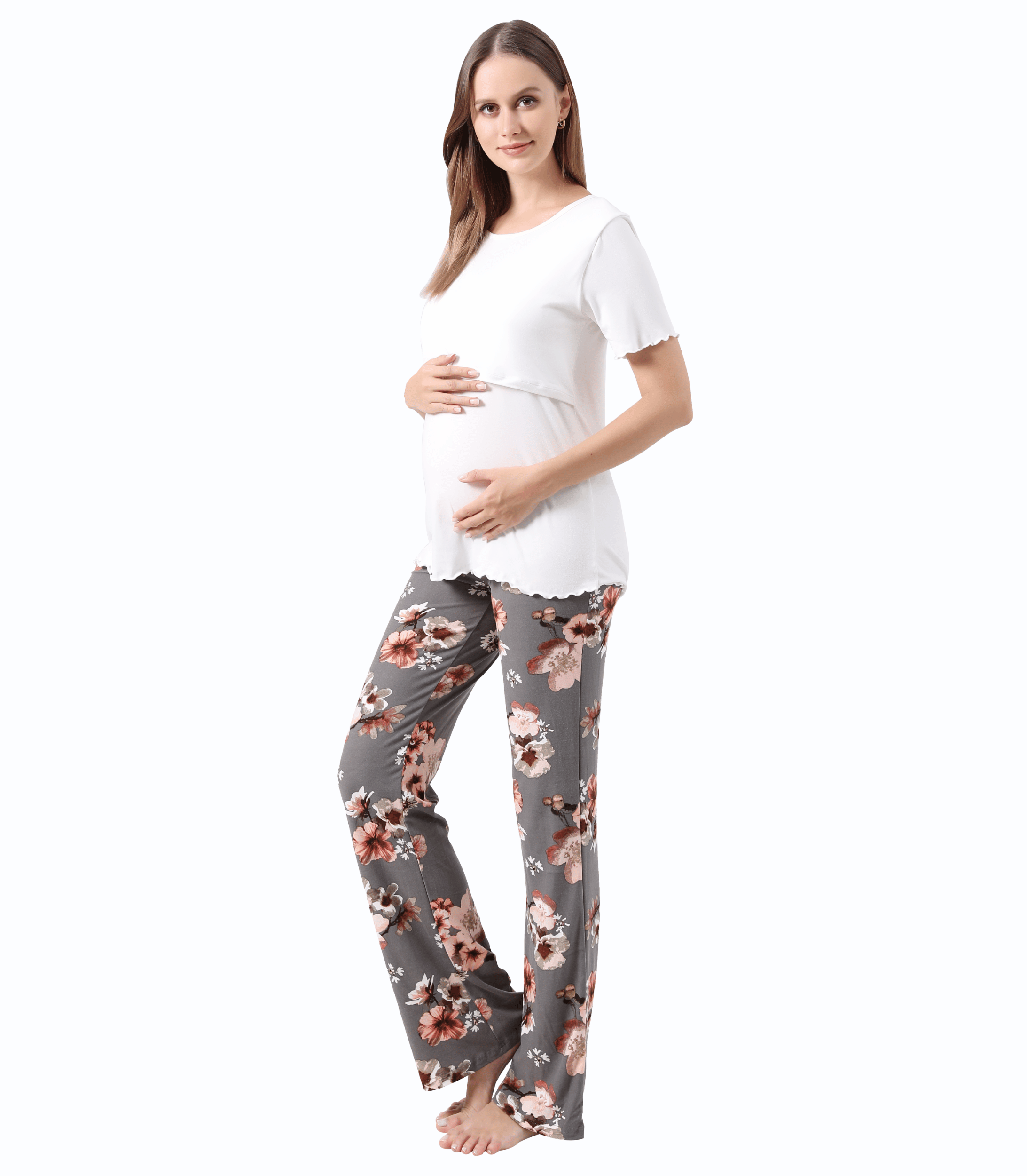Bump Friendly Nursing Pajama Set